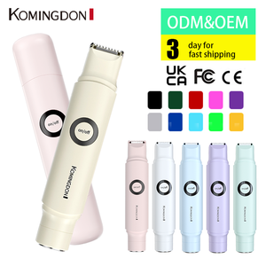 Tondeuse bikini Komingdon pour femmes, étanche, double lame en céramique, <span class=keywords><strong>rasoir</strong></span> électrique rechargeable 2-en-1, épilation indolore, usage domestique - Product Image 1