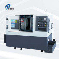 Tour CNC à lit incliné TEPU GD400 52T avec tourelle servo pour le travail des barres et des disques