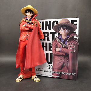Nuovissimo cartone animato Anime Cool un pezzo nero rosso mantello Luffy Action figure di alta qualità PVC scrivania decorazione all'ingrosso regalo personalizzato - Product Image 5