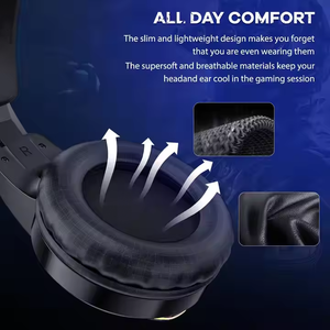 <span class=keywords><strong>Casco</strong></span> sobre la oreja, auriculares de juego profesionales para <span class=keywords><strong>PS4</strong></span>, auriculares de sonido para juegos, auriculares inalámbricos, auriculares Tws para juegos - Product Image 6