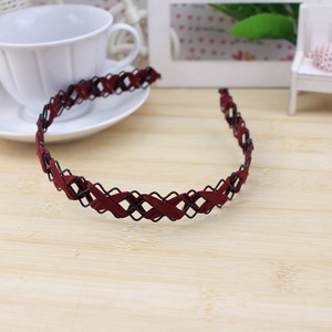 Diademas de Estilo Coreano para Niñas, de Metal y Tela, con Diseño Geométrico Hueco, Combinación de Colores, Accesorios para el Cabello de Uso Diario - Product Image 3