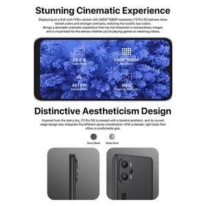 Nouvelle arrivée UMIDIGI <span class=keywords><strong>F3</strong></span> <span class=keywords><strong>Pro</strong></span> <span class=keywords><strong>5G</strong></span> téléphone portable 6 Go + 128 Go 6.6 pouces 6150mAh téléphones mobiles 4G Android 13 Smartphones - Product Image 4