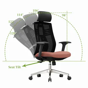 ZITAL OEM/ODM qualidade moderna nova cadeira ergonómica do engranzamento alta cadeira ergonómica do escritório com apoio lombar