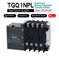 TGQ1NPL-630II/4YA Commutateur de transfert automatique (ATS) pour PC, courant de cadre 63A, 3P 4P, 315-630A, type L, inverseur de source double alimentation