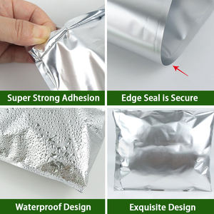 Personalizado 22 micras Plata Mate papel aluminizado autoadhesivo bolsa sello plástico Express Poly Mailer envío bolsas de <span class=keywords><strong>correo</strong></span> - Product Image 3