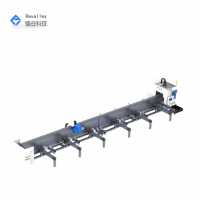 Machine de découpe laser à fibre CNC automatique haute vitesse pour tubes/tuyaux métalliques avec refroidissement par eau 3 axes