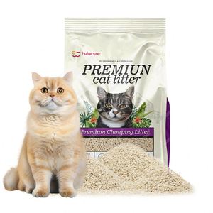 Échantillons Gratuits Litière pour Chat 100% Naturelle en Tofu Broyé, 1-3.00mm, Hautement Absorbante, Forte Agglomération, Faible Poussière, Anti-Odeur, ISO9001 - Product Image 1