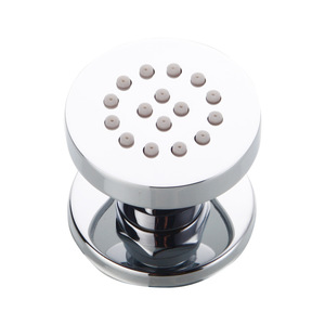 Pommeau <span class=keywords><strong>de</strong></span> douche à pression en cuivre poli, rond, pour cuisine et salle <span class=keywords><strong>de</strong></span> bain, idéal pour appartement et hôtel - Product Image 2
