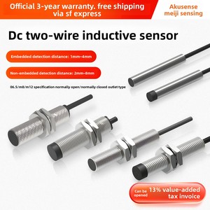 Akusense Analog 2 dây DC cảm ứng <span class=keywords><strong>Proximity</strong></span> <span class=keywords><strong>Sensor</strong></span> 6.5 M8 M12 hình trụ kim loại chuyển đổi được sản xuất bởi akusense - Product Image 2