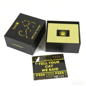 Boîtes d'emballage personnalisées avec estampe dorée, boîtes de luxe avec logo personnalisé, couvercle et base en carton, boîte cadeau pour traceur GPS pour animaux de compagnie, boîte en papier - Product Image 2