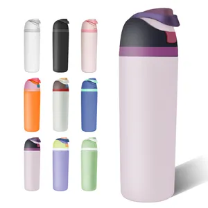 Custom High Quality Hot Cold Insulated Flask Sip Swig Drinking Mouth Stainless Steel Water Bottle With Carry Handle
