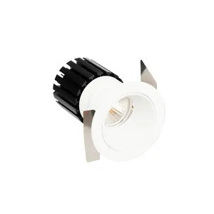 9 W rückwärtsliegender Scheinwerfer dimmbarer runder LED-Leuchte-Schutzschein Scheinwerfer Drehlicht Aluminium verstellbares Downlight