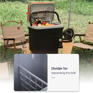 Taşınabilir Araç Buzdolabı 25L Soğutma Isıtma <span class=keywords><strong>Mini</strong></span> Buzdolabı 12V 110V 220V Sessiz Çalışma - Product Image 5