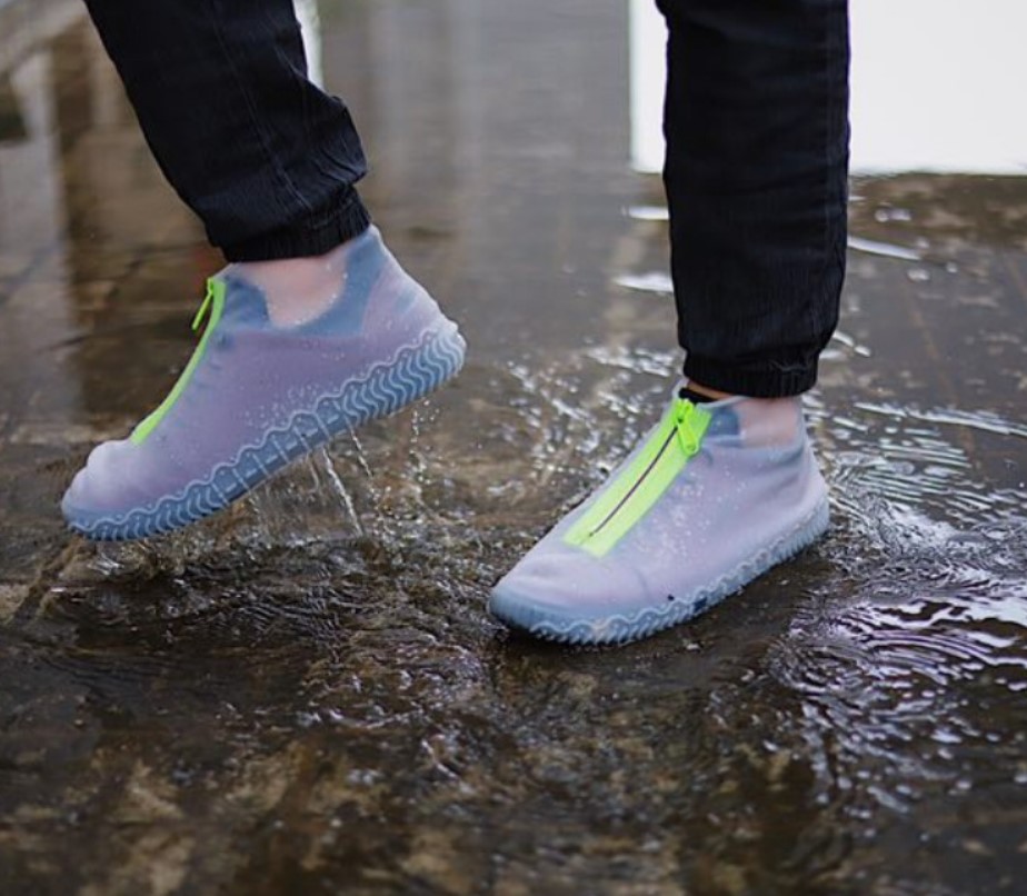 Новые модные дизайнерские уличные Многоразовые Моющиеся Водонепроницаемые силиконовые защитные чехлы для обуви на молнии