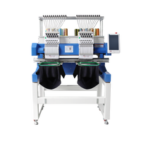 ZHIYU Nouvelle Machine à Broderie Informatisée à Double Tête 12 Aiguilles, Plate, à Moteur, pour Usage Domestique, Fonctionnement Automatique, Haute Performance de Broderie