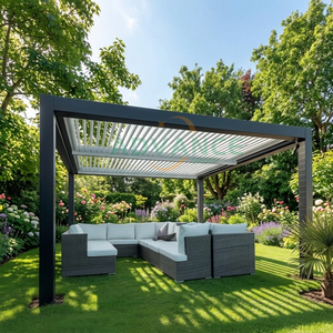 Pergola à lames en aluminium de haute qualité, pavillon extérieur moderne pour <span class=keywords><strong>terrasse</strong></span> <span class=keywords><strong>et</strong></span> jardin - Product Image 1