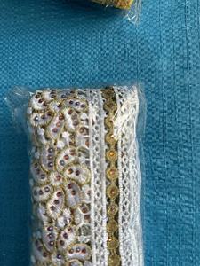 Bông Thêu Xe xương ren ren sequin phụ kiện lông mi phụ kiện cô dâu Mạng Che Mặt đám cưới vật liệu trang trí cổ tay trắng - Product Image 6