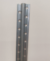 Guide de nivellement à bon prix pour plâtre et enduit, en acier galvanisé 6 mm x 2,5 m, crée une base parfaitement plane pour le plâtrage