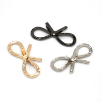 Cloxy Bowknot Clip Boucle Décoratif Bowknot Clip Fermoir Chaussures Charme Métal Bowknot Chaussures Clip pour Sandale Sabot Dames Chaussures