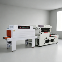 Machine d'emballage sous film rétractable haute efficacité avec scelleuse en L et tunnel de rétraction pour boîtes, films POF et PVC