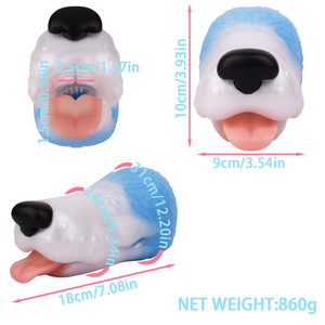 G6623 Masturbateur masculin en silicone pour chiot Série <span class=keywords><strong>Fantasy</strong></span> Meilleur vendeur Textures internes Amélioration de la sensation Masturbateur à main - Product Image 5