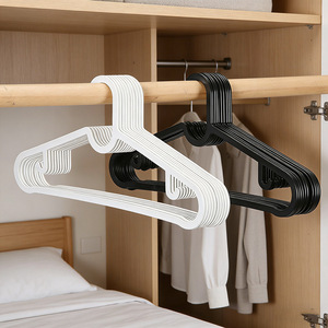 Plastic clothes hangers for adults, suitable for both dry and wet use, non-slip, non-marking, and non-bulging. Wholesale - Product Image 2