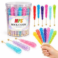 Bâtonnets de bonbons en cristal MPS, bonbons durs sucrés, sucettes, collations avec des saveurs fortes, assortiment de bonbons emballés individuellement