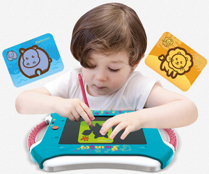 LCD colorato tavoletta di scrittura riutilizzabile cancellabile blocco da disegno scarabocchio in plastica per bambini apprendimento educativo - Product Image 5