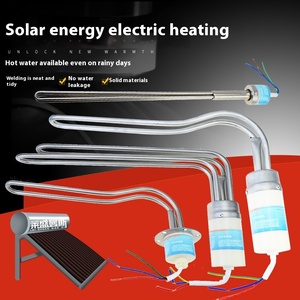 سخان مياه شمسي كهربائي 220 فولت مع أنبوب تسخين وتحكم في درجة الحرارة من الفولاذ المقاوم للصدأ، مستدام للاستخدام في المرآب والمنزل والخارج - Product Image 3
