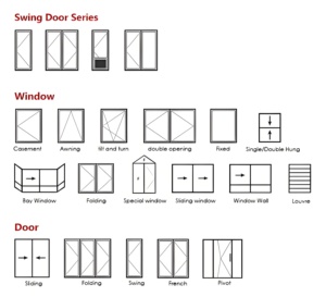 Porte coulissante en aluminium à double vitrage pour patio balcon <span class=keywords><strong>terrasse</strong></span> bureau et salon, porte intérieure et extérieure sur mesure - Product Image 6