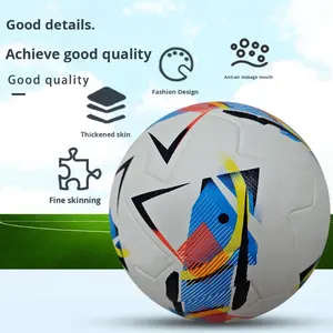 Pallone da <span class=keywords><strong>Calcio</strong></span> <span class=keywords><strong>Serie</strong></span> A Italiana Misura 5 in Puro Pelle Leggera per Adulti, Allenamento e Competizione all'Aperto, PU Rinforzato Prodotto a Guangdong - Product Image 2