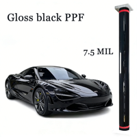 Film de protection de peinture noir mat TPU 7,5 mil de qualité supérieure, artisanal et luxueux, pour carrosserie de voiture, garantie 10 ans, anti-rayures, auto-réparateur