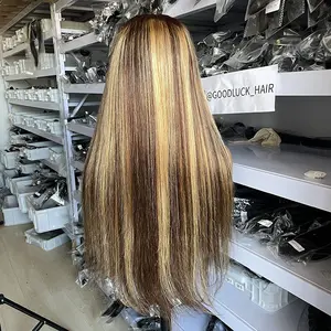 Goodluck virginhair Hair Weave Human Hair Extension Seamless Brazilian Virgin Cuticle Aligned Handtied Weft Hair Bundles