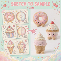Boneka Plush Makanan Berkualitas Tinggi Custom OEM ODM, Boneka Isi Lucu Bentuk Dessert untuk Koleksi Hadiah Promosi Merek IP