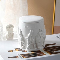 Grosir Individualitas Fashion Hadiah Kreatif Kustom Harum Ornamen Rumah Aroma Spiritual Lilin dengan Lilin Estetika Jar