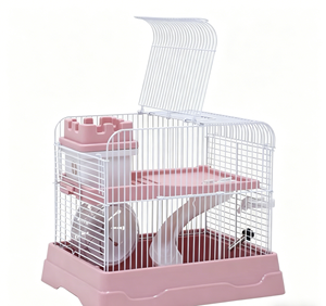 <span class=keywords><strong>Cage</strong></span> à hamster de luxe à double étage, <span class=keywords><strong>cage</strong></span> portable de grande taille pour hamster doré, hamster syrien, habitat multi-niveaux pour petits animaux - Product Image 5