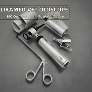 Set de Otoscopio LED Veterinario con Pinzas de Cocodrilo de Acero Inoxidable para Examen de Oído en Animales, Certificado CE ISO - Product Image 2