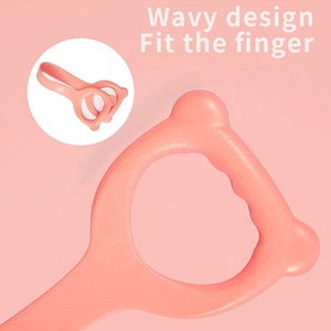 Cute Cat Shape Pull Back spalla Yoga Tension Band Workout Arm Back Training corde elastiche <span class=keywords><strong>con</strong></span> impugnatura antiscivolo - Product Image 4