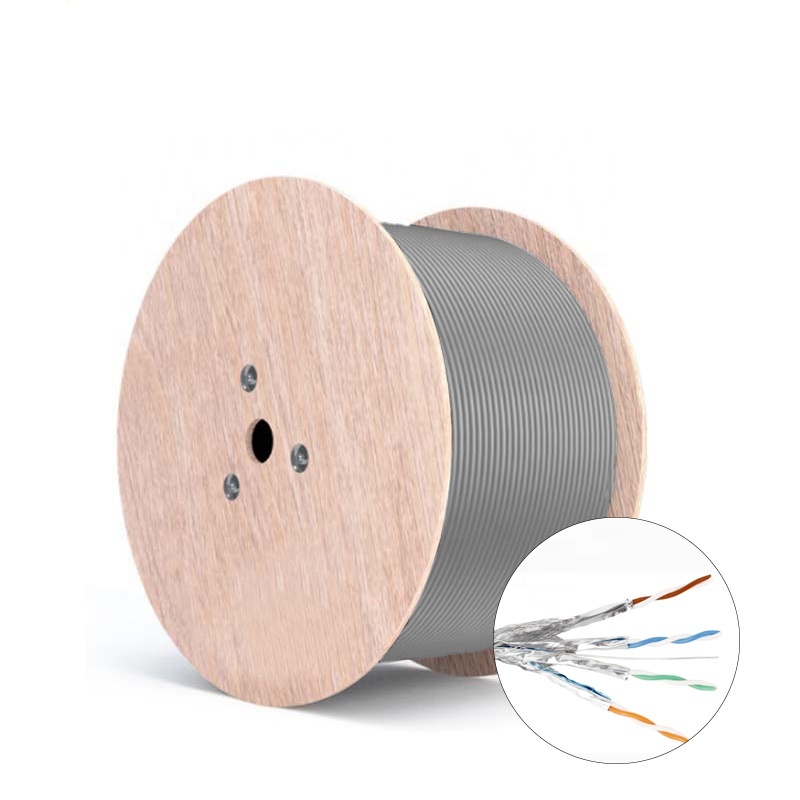 Кабель Cat6a/Cat7, 305 м, по цене рулона, FTP SFTP, полностью медный Lan-кабель