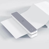 Imprimante thermique portable A4, mini imprimante sans fil Bluetooth pour étiquettes et reçus, pour la maison, le bureau, les voyages