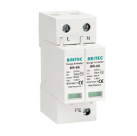 Parafoudre industriel monophasé BR-60 275 1+1 60kA T2, protection contre la foudre, certifié IP20 /CB/CE, 275V AC SPD