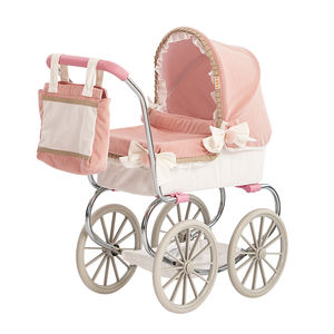 Poussette de <span class=keywords><strong>landau</strong></span> de luxe directe d'usine avec grande roue de chariot et jouets de jeu de simulation de sac pour accessoires de poupée parfaits préscolaires - Product Image 4