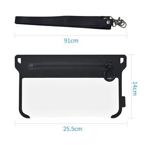 Đa chức năng trong suốt TPU ánh sáng trọng lượng cao nhạy cảm màn hình cảm ứng không thấm nước dây kéo đóng cửa hip-hop phong cách unisex Túi - Product Image 5