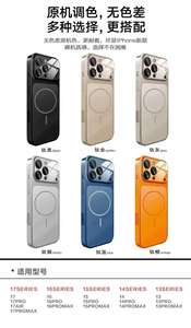 <span class=keywords><strong>Funda</strong></span> de teléfono esmerilada magnética con película de lente de vidrio templado de Color <span class=keywords><strong>Original</strong></span> para <span class=keywords><strong>iPhone</strong></span> 15 16 17 Pro Max PC <span class=keywords><strong>funda</strong></span> de teléfono a prueba de golpes - Product Image 6