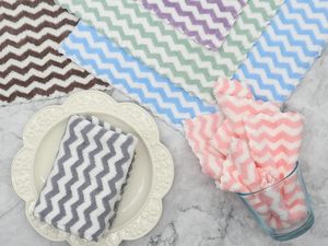 Absorbent Coral Fleece <b>Microfiber</b> Quick Dry Eco-Friendly Reusable Kitchen Dish Cloths - Product Image 5