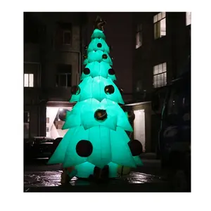 6m גבוה ענק מתנפח Led תאורת חג המולד עץ עם מתנה עבור המפלגה קישוט
