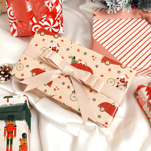 Hot Selling Custom 80g <b>Christmas</b> Flower Tissue New Year Party Gift Wrap <b>Paper</b> <b>Roll</b> for Packaging <b>Wrapping</b> <b>Paper</b> - Product Image 4