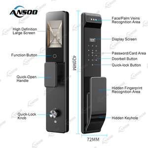 Keyless an ninh thông minh khóa Palm tĩnh mạch nhận dạng khuôn mặt tuya <span class=keywords><strong>app</strong></span> điều khiển từ xa Wifi kết nối gỗ <span class=keywords><strong>camera</strong></span>-cho an ninh nhà - Product Image 6