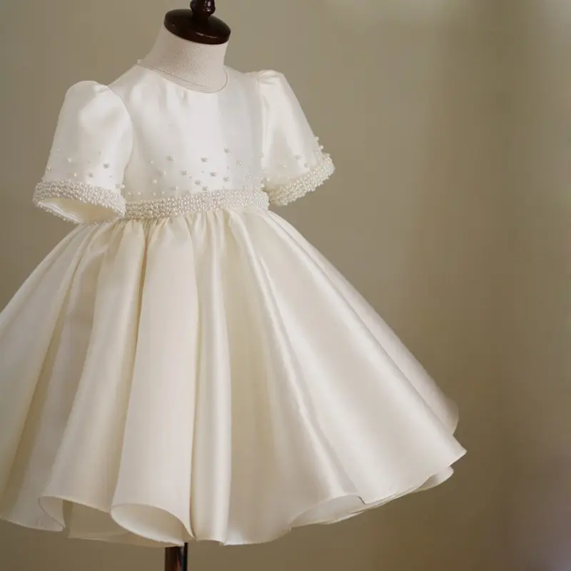 बीडिनकिड्स कपड़े 2024 नई बच्ची राजकुमारी पोशाक टूटू स्कर्ट 1-10 साल की लड़कियों के लिए साटन पोशाक जन्मदिन की पार्टी वेस्टिडोस