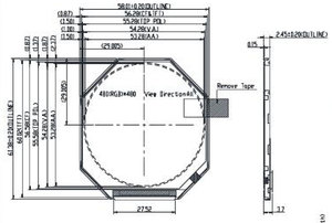 3 inch 480*480 IPS Vòng TFT LCD hiển thị SPI + RGB hx8369a 40pin 3 inch Thông tư LCD màn hình mô-đun nhà máy tùy chỉnh cảm ứng Bảng điều chỉnh - Product Image 6
